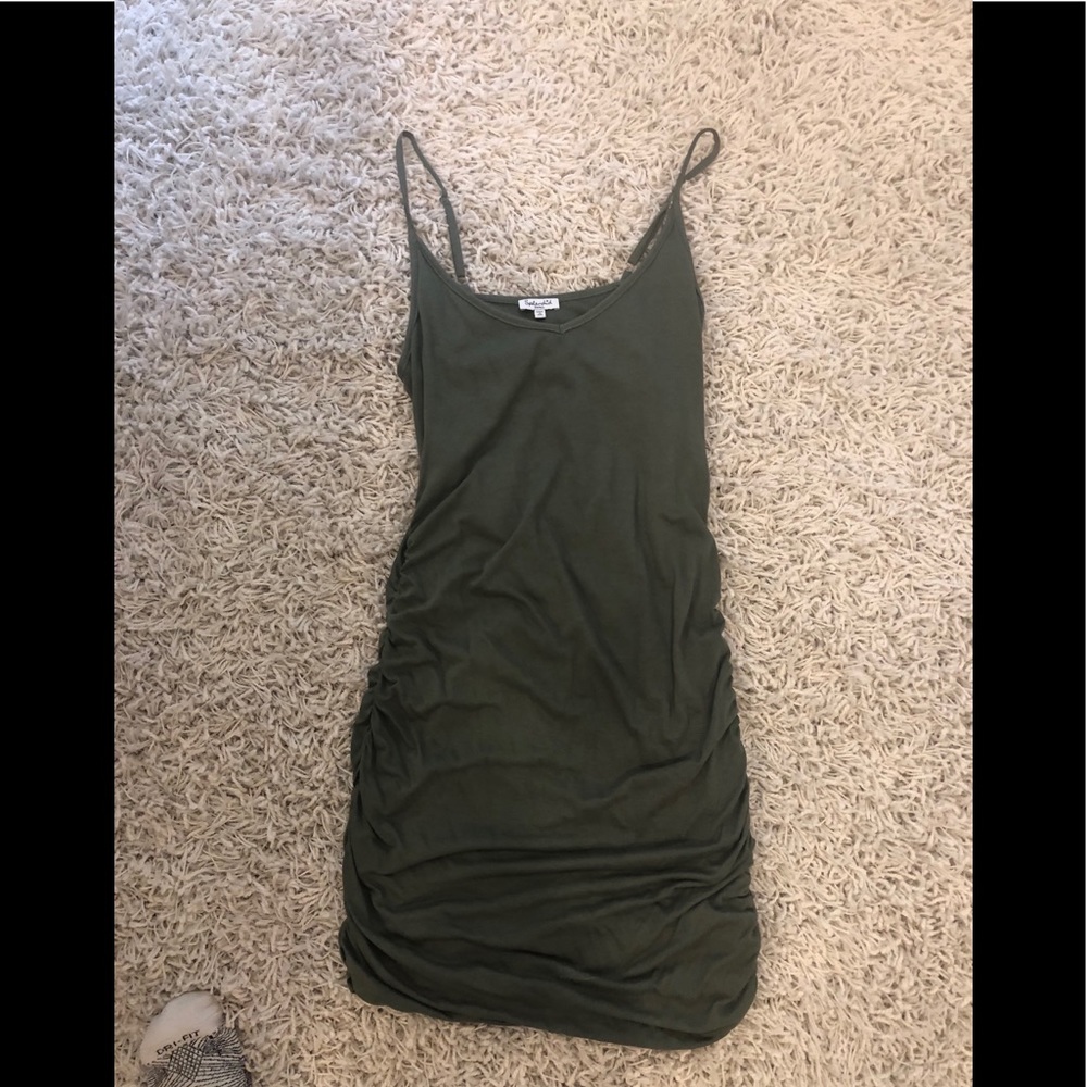 Splendid Olive Green Mini Slip Dress
